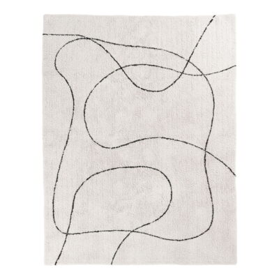 QUVIO Vloerkleed Tampa – 200×300 cm – 100% Katoen – Wit