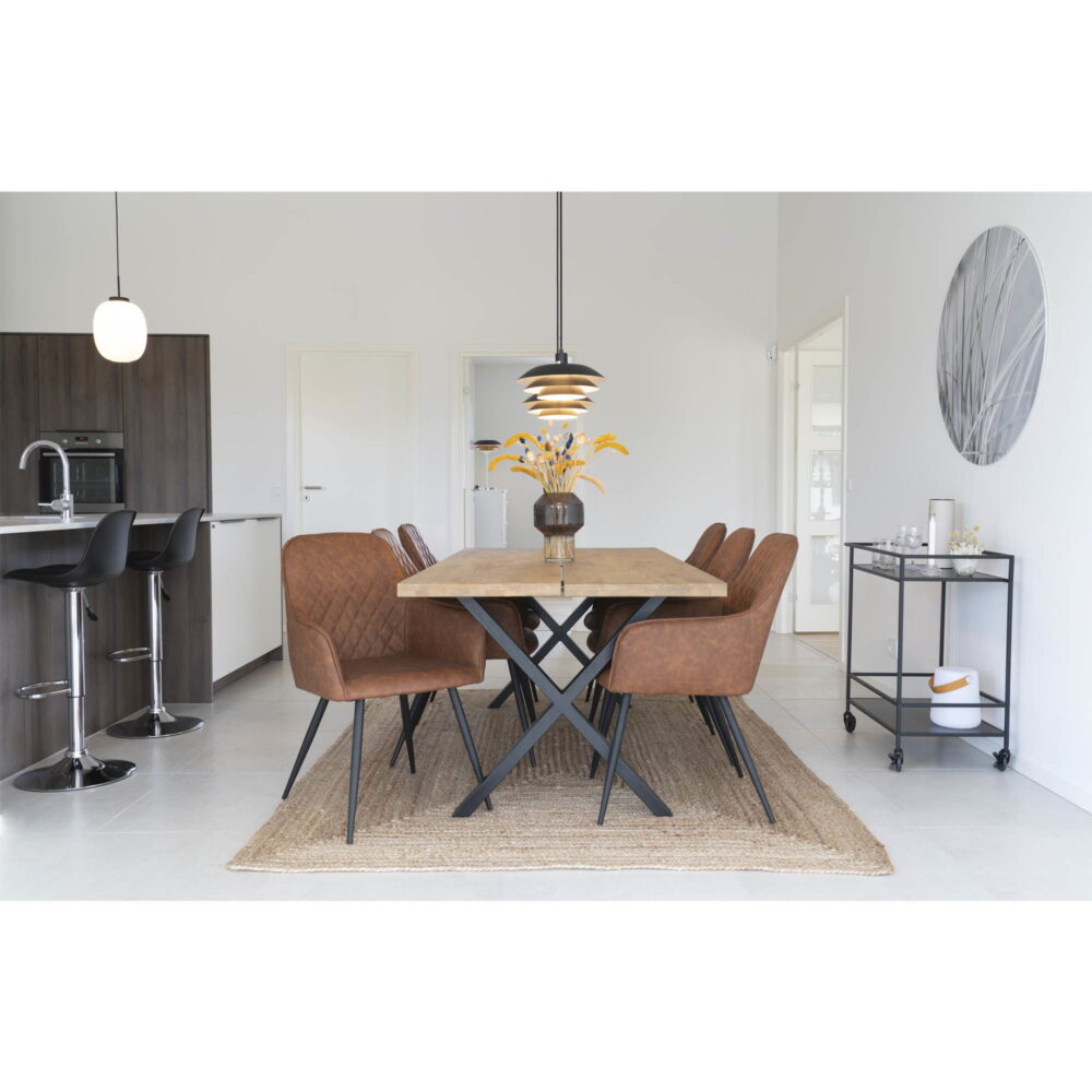 QUVIO Gevlochten Jute Vloerkleed – Naturel – 180×240 cm