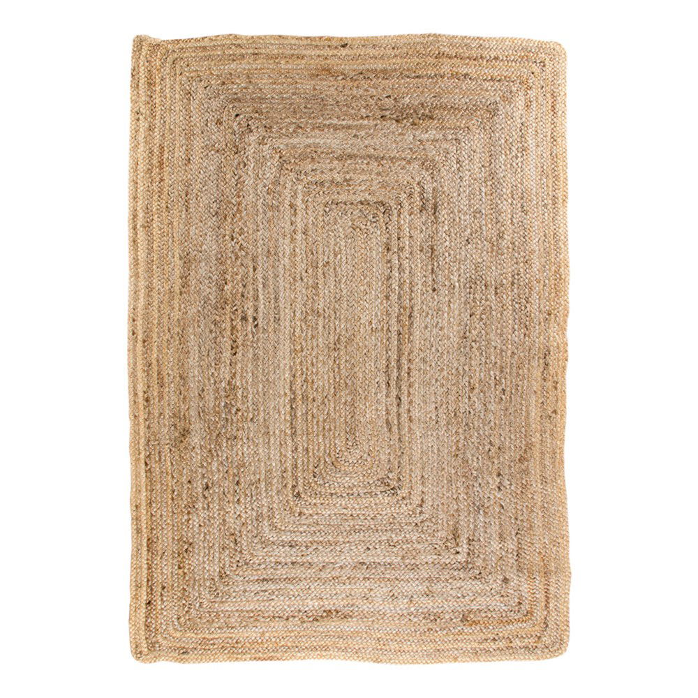 QUVIO Gevlochten Jute Vloerkleed – Naturel – 180×240 cm