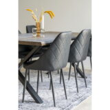 QUVIO Vloerkleed Havana – Zwart/Wit – 160×230 cm