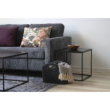 QUVIO Vloerkleed Havana – Zwart/Wit – 160×230 cm