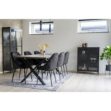 QUVIO Vloerkleed Havana – Zwart/Wit – 160×230 cm