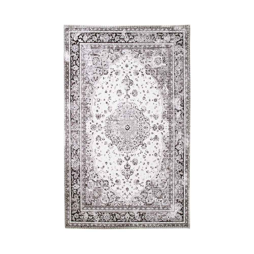 QUVIO Vloerkleed Havana – Zwart/Wit – 160×230 cm