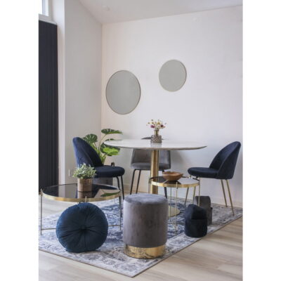 QUVIO Vloerkleed Havana – Blauw – 160×230 cm