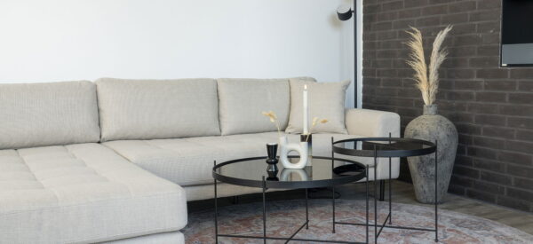 QUVIO Gevlochten Jute Vloerkleed – Natuurlijk – 180 cm Diameter