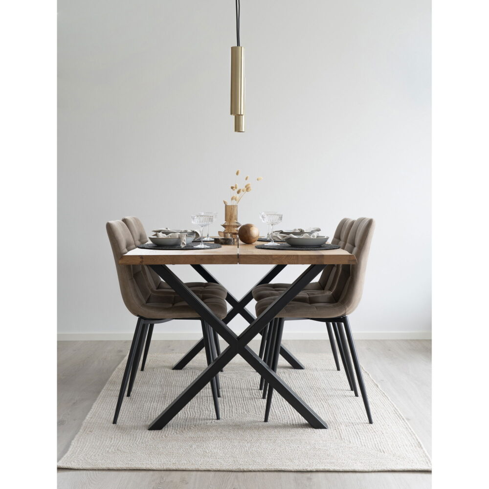 QUVIO Vloerkleed Menorca – Zandkleurig -140×200 cm