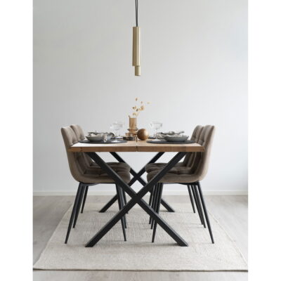 QUVIO Vloerkleed Menorca – Zandkleurig -140×200 cm