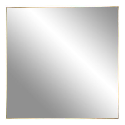 QUVIO Spiegel vierkant – Staal – 60×60 cm – Messing