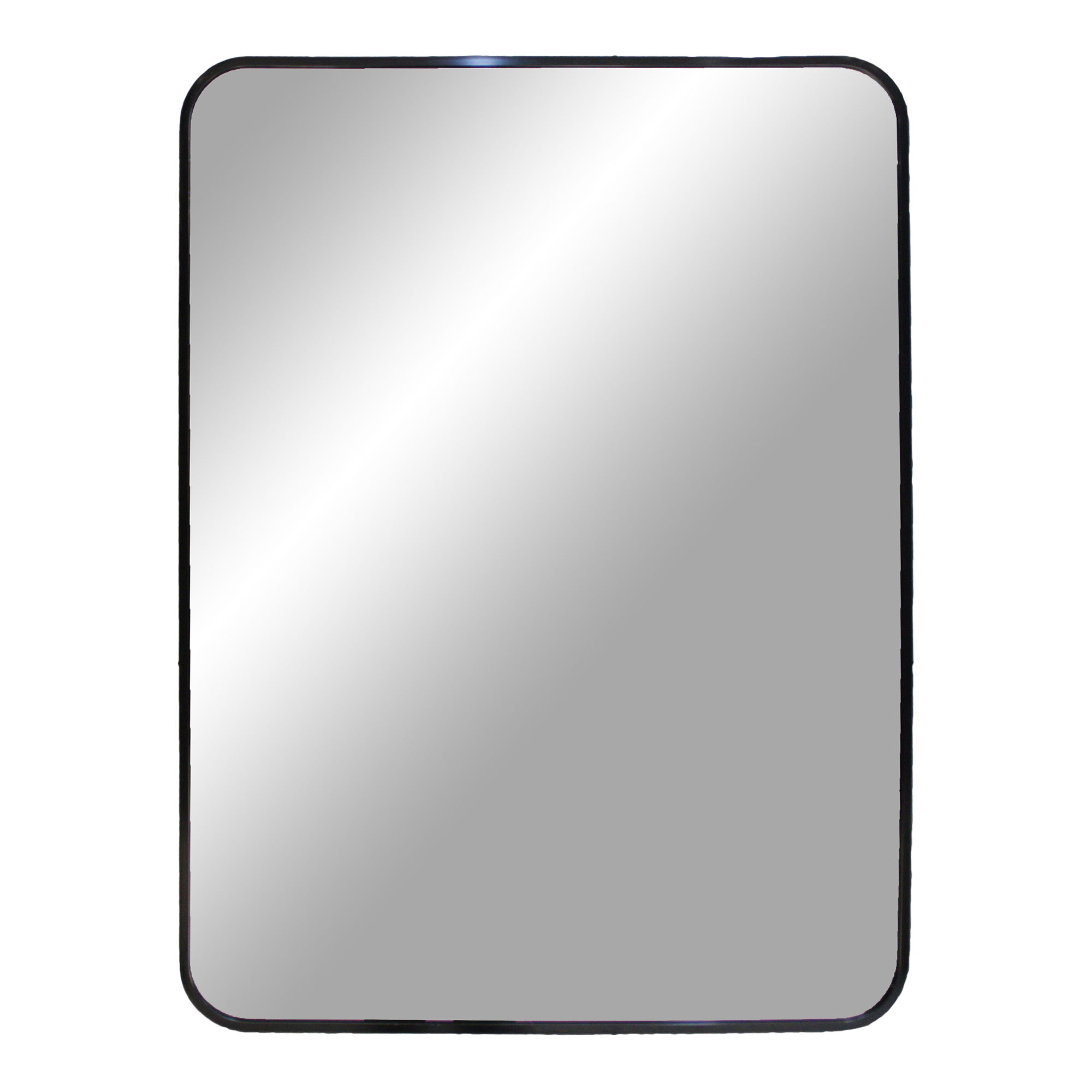QUVIO Wandrek Mila – 3 Planken – Staal – Glas – Zwart