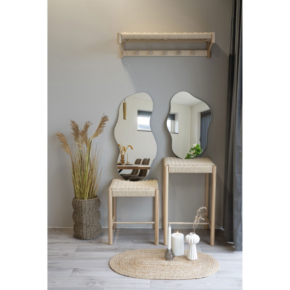 QUVIO Spiegel organische vorm – Glas – 40×80 cm