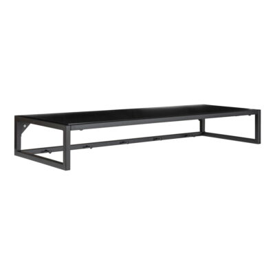 QUVIO Hangende kapstok – Zwart – Staal en Spaanplaat – 80x28x12 cm
