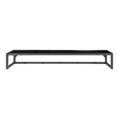 QUVIO Hangende kapstok – Zwart – Staal en Spaanplaat – 80x28x12 cm