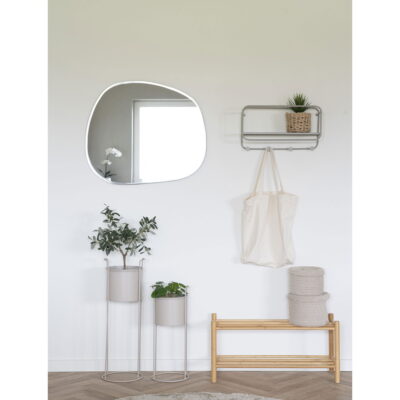 QUVIO Schoenenrek Zurich – Bamboe – Natuurlijk – 70x27x33 cm