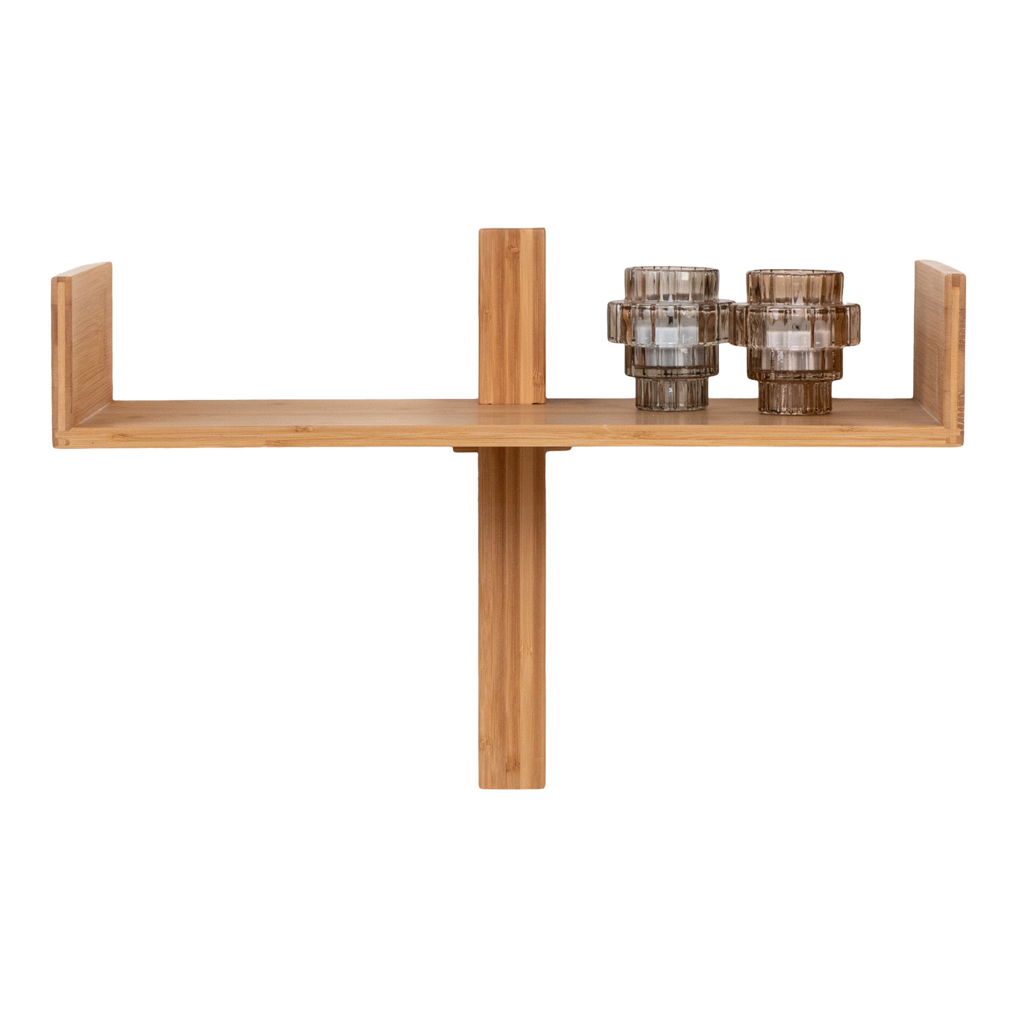 QUVIO Wandplank Wenen – Bamboe – Naturel – 50×36 cm