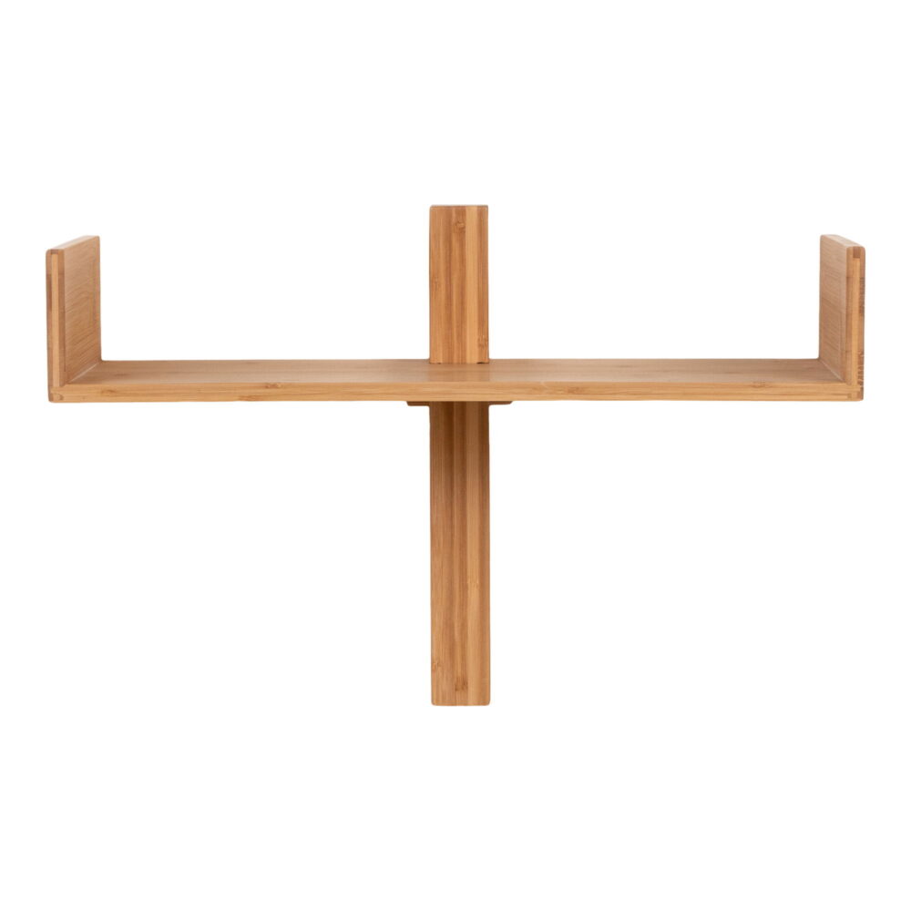 QUVIO Wandplank Wenen – Bamboe – Naturel – 50×36 cm