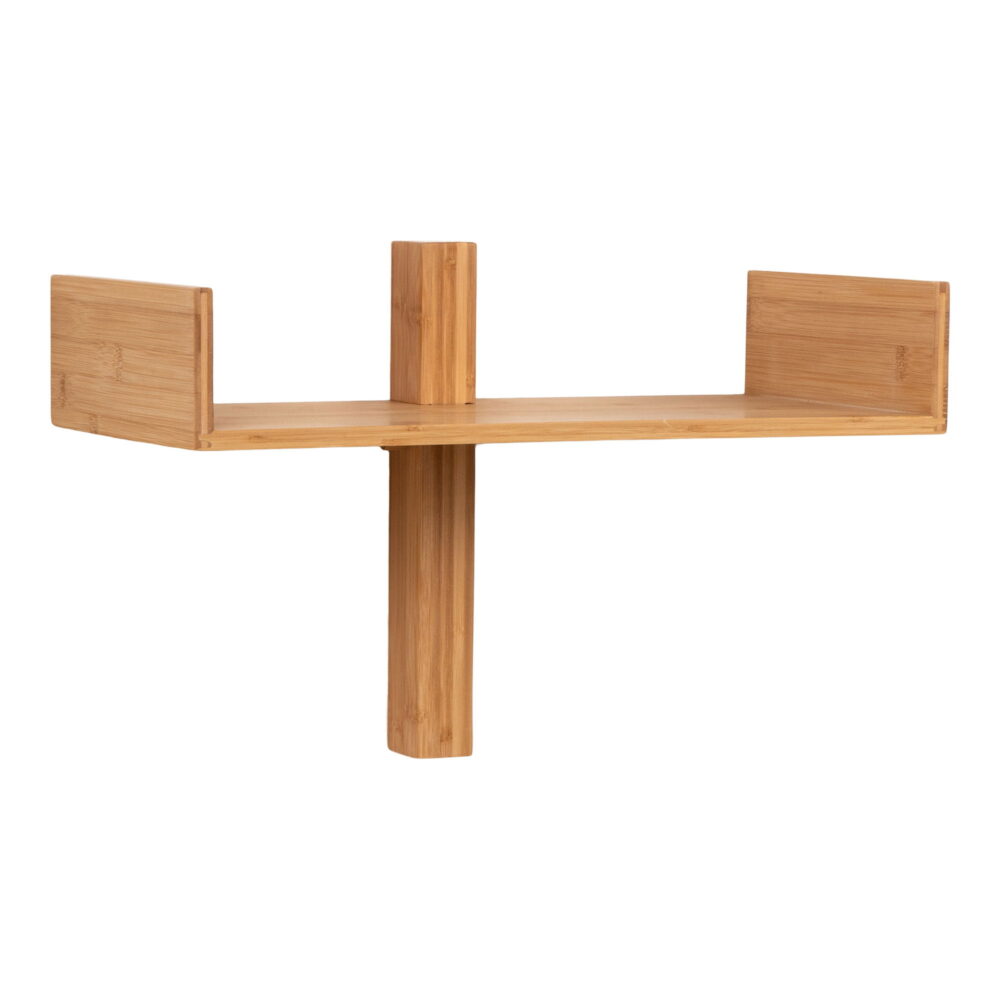 QUVIO Wandplank Wenen – Bamboe – Naturel – 50×36 cm