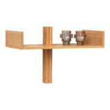 QUVIO Wandplank Wenen – Bamboe – Naturel – 50×36 cm