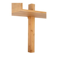 QUVIO Wandplank Wenen – Bamboe – Naturel – 50×36 cm