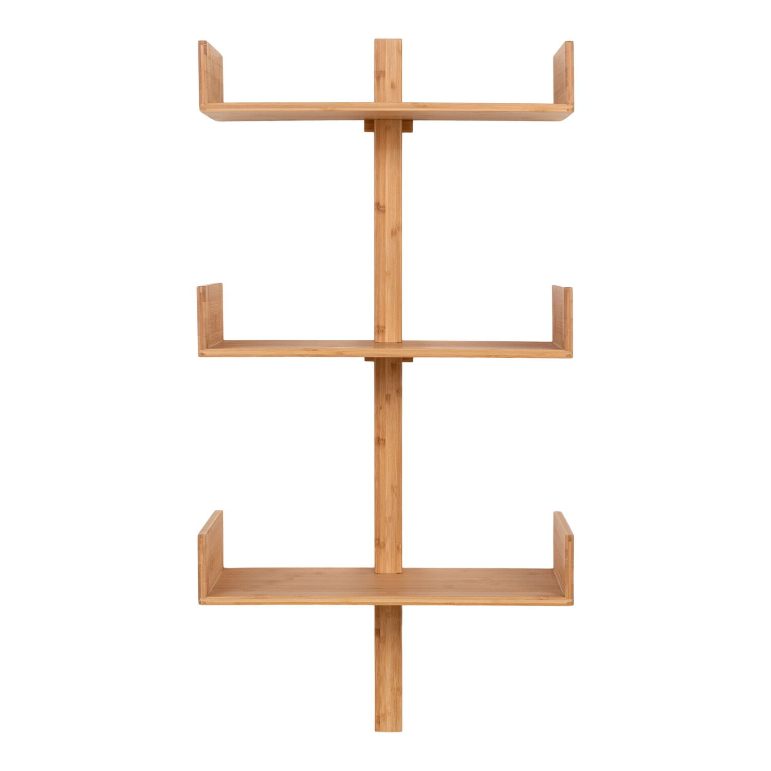 QUVIO Wandplank bamboe- Naturel – 50×102 cm – 3 planken
