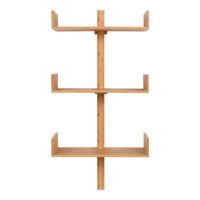 QUVIO Wandplank bamboe- Naturel – 50×102 cm – 3 planken