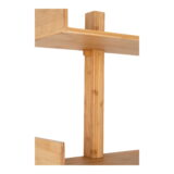 QUVIO Wandplank bamboe- Naturel – 50×102 cm – 3 planken