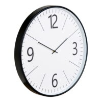 QUVIO Wandklok Lissabon – Stijlvol en Functioneel – Zwart-Wit Design – 51 cm