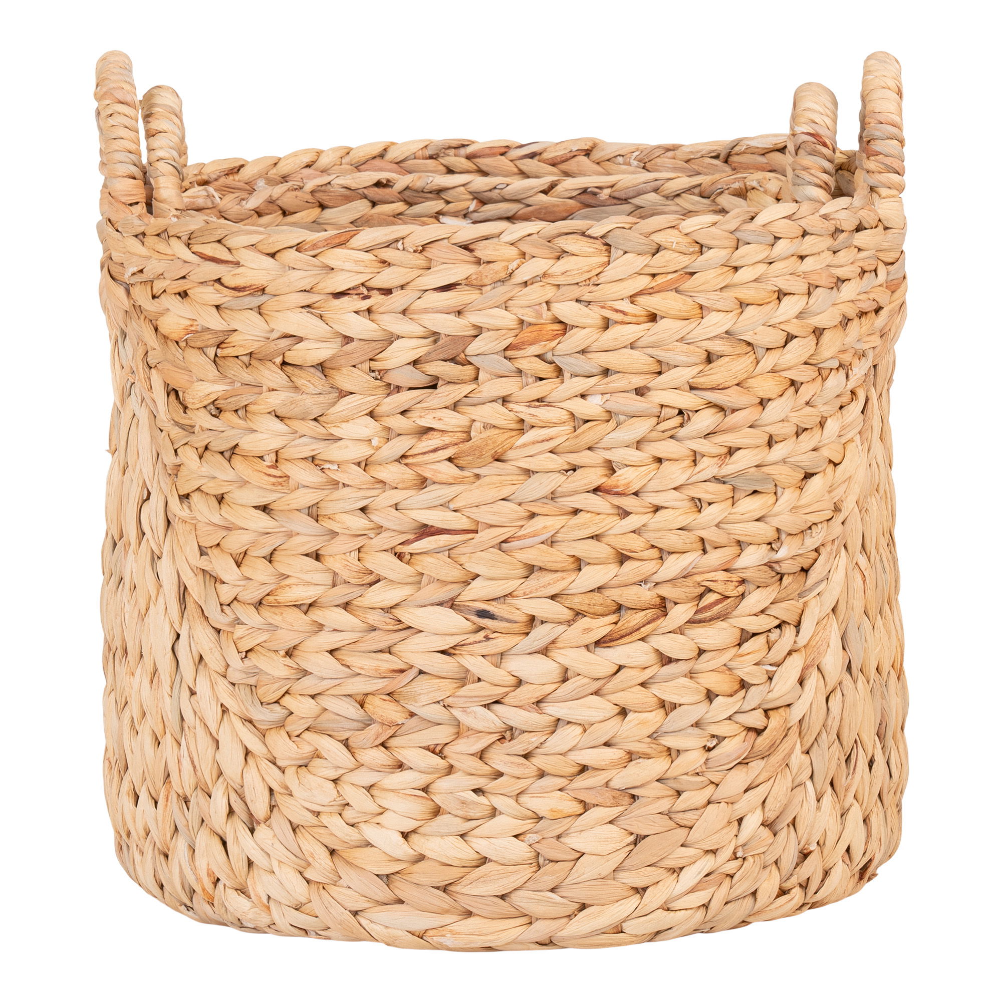 QUVIO Manden Rome – Waterhyacint – Naturel – Set van twee