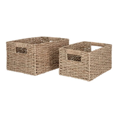 QUVIO Zeegras Mandenset – Natuurlijk – 2 stuks