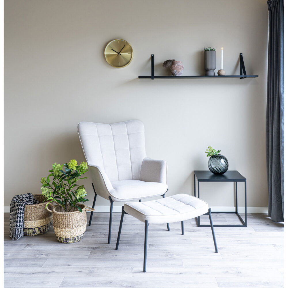 QUVIO Opbergmanden – Zeegras – Naturel/Bruin/Zwart – Ø28/33 cm –  Set van 2