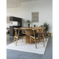 QUVIO Schilderij – Zwart/Beige – 60×90 cm – Hoogwaardig Katoen en MDF