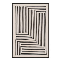 QUVIO Schilderij – Zwart/Beige – 60×90 cm – Katoen