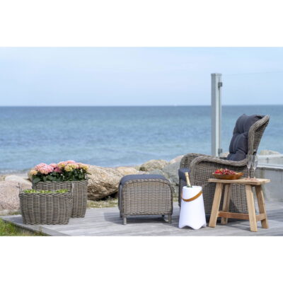 QUVIO LED Wijnkoeler – Witte oplaadbare wijnkoeler – Hoogwaardig PP-materiaal