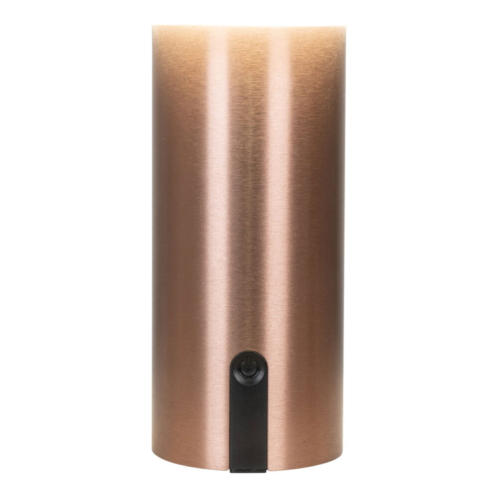 QUVIO LED Lamp – Stijlvol en Duurzaam – Wit/Koper – Oplaadbaar