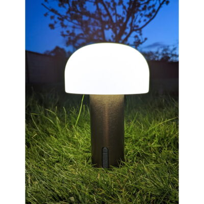 QUVIO LED Lamp – Stijlvol en Duurzaam – Wit/Koper – Oplaadbaar