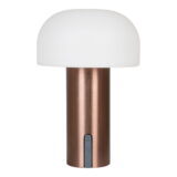 QUVIO LED Lamp – Stijlvol en Duurzaam – Wit/Koper – Oplaadbaar