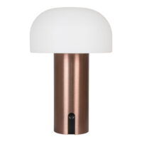 QUVIO LED Lamp – Stijlvol en Duurzaam – Wit/Koper – Oplaadbaar
