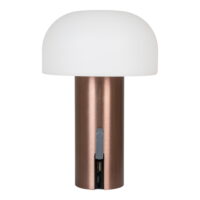 QUVIO LED Lamp – Stijlvol en Duurzaam – Wit/Koper – Oplaadbaar