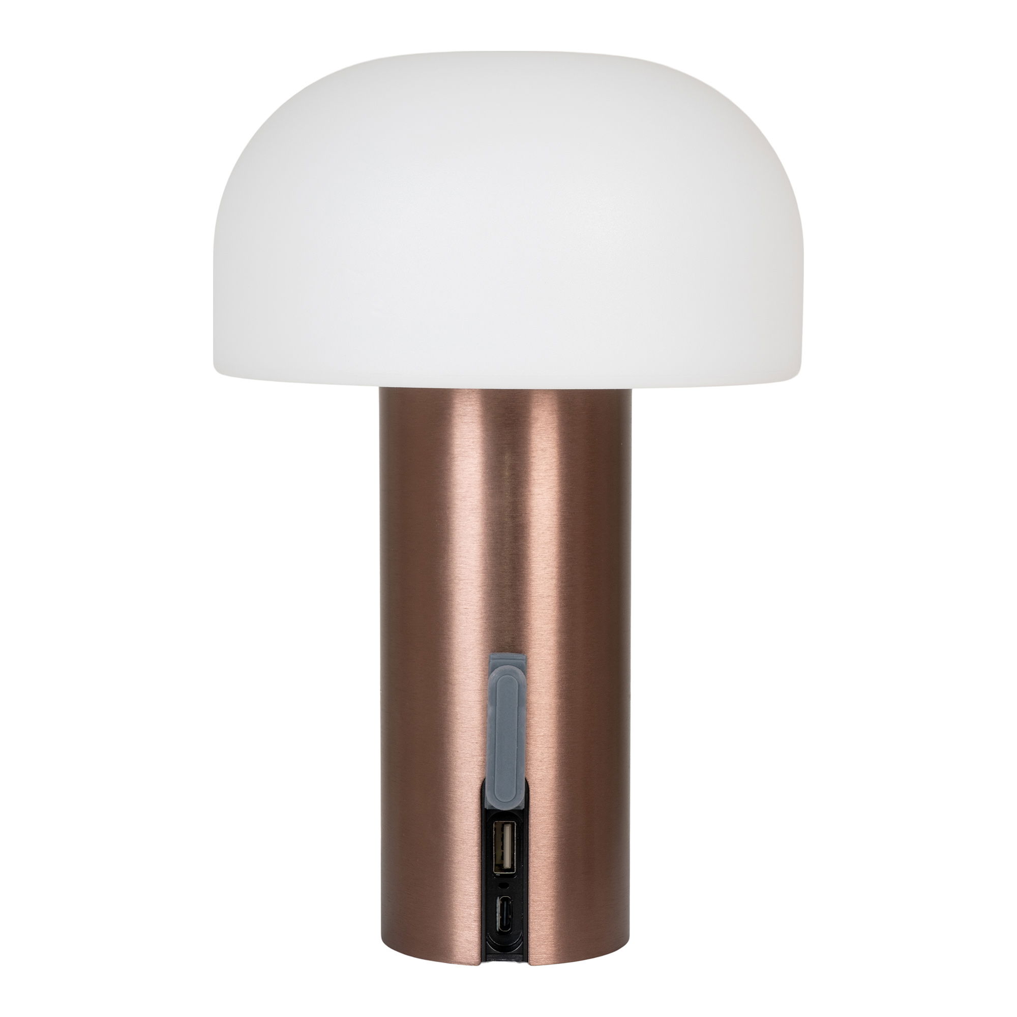 QUVIO LED Lamp – Stijlvol en Duurzaam – Wit/Koper – Oplaadbaar