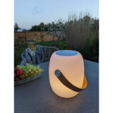 QUVIO LED Lamp met draagriem – Bluetooth speaker – Oplaadbaar – Wit