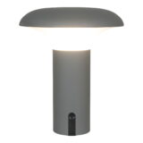QUVIO LED Lamp – Stijlvol en Functioneel – Grijs – Oplaadbaar – 17x17x21 cm