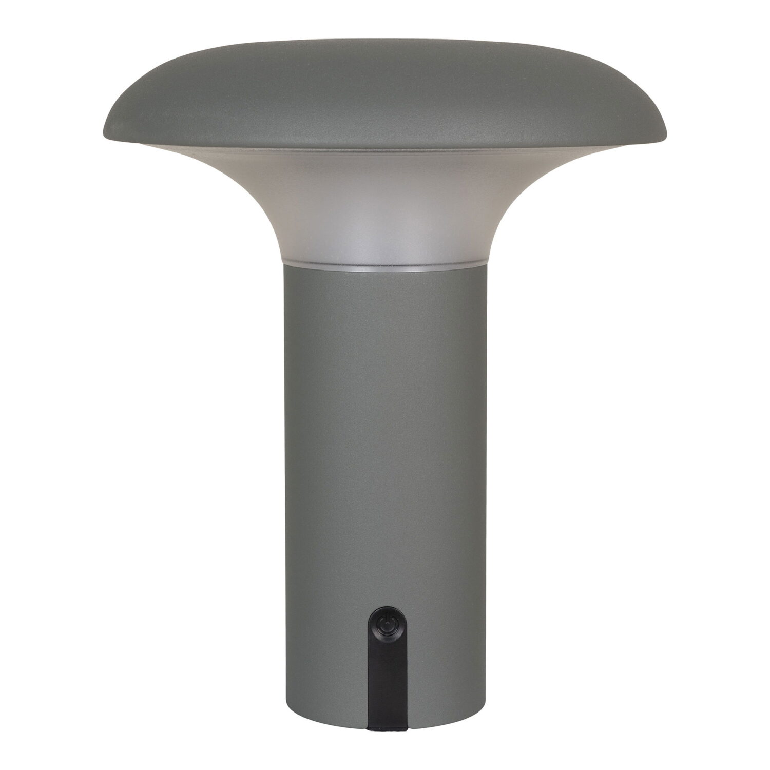QUVIO LED Lamp – Stijlvol en Functioneel – Grijs – Oplaadbaar – 17x17x21 cm