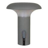 QUVIO LED Lamp – Stijlvol en Functioneel – Grijs – Oplaadbaar – 17x17x21 cm