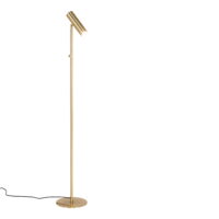 QUVIO Vloerlamp – Stijlvol en Functioneel – Messing Afwerking