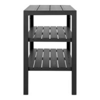 QUVIO Stijlvolle Keukentrolley – Zwart – 3 Planken