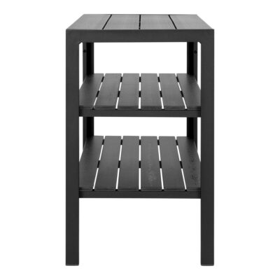 QUVIO Stijlvolle Keukentrolley – Zwart – 3 Planken