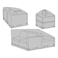 QUVIO Luxe en duurzame beschermhoes – Waterbestendig – 100% polyester – Zwart