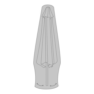 QUVIO Luxe hoes voor parasol – Waterafstotend – Duurzaam – Zwart – 100% Polyester