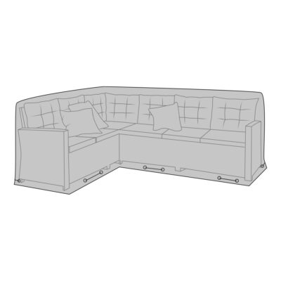 QUVIO Luxe Hoes voor hoekbanken – Waterafstotend – Zwart – 100% Polyester