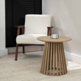 Lewis & Loft Bijzettafel Levi – FSC® mangohout – Rond 50 – Naturel