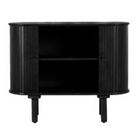 zwarte dressoir, dressoir, houten dressoir, dressoir zwart, dressoir mangohout